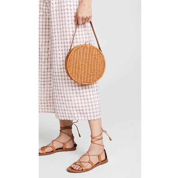 🆕 Serpui Marie Destiny Wicker Circle Bag - Picture 4 of 5